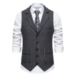 Mens Slim Fit Vintage Vest