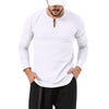 Men's Long Sleeve Solid Crew Neck T-Shirt