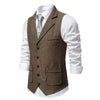 Mens Slim Fit Vintage Vest