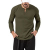 Men's Long Sleeve Solid Crew Neck T-Shirt
